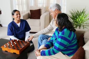 Home care providers can help aging seniors stay mentally fit and engaged with games and activities.